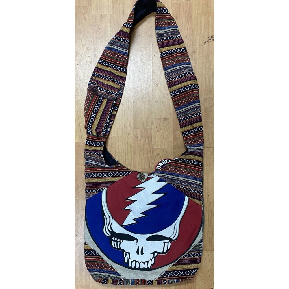Grateful Dead SYF Boho Hippie Crossbody Hobo Shoulder Bag Purse Made in Nepal
